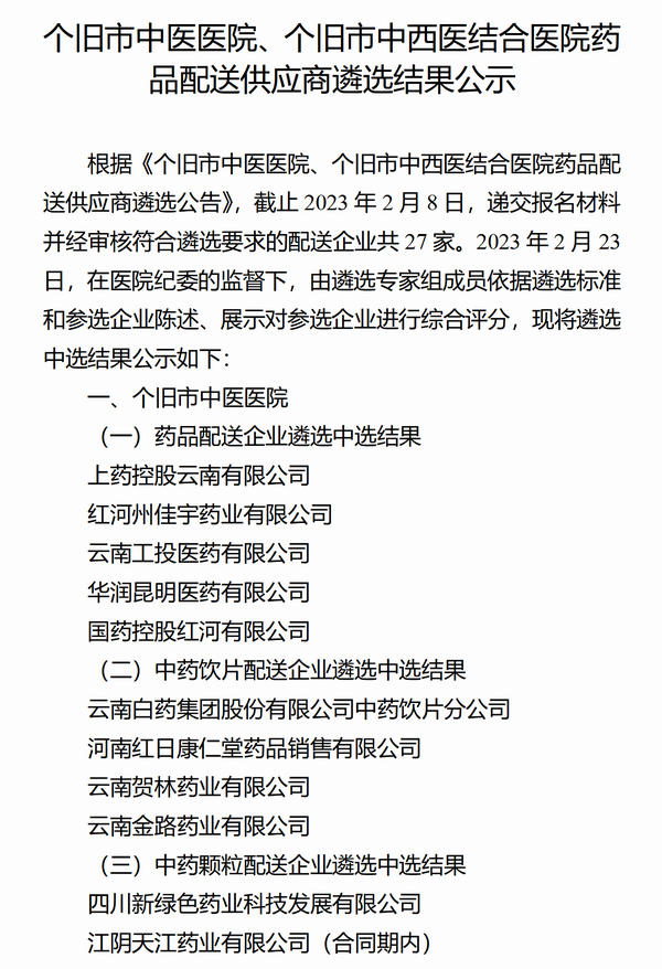 调整大小 个旧市中医医院、个旧市中西医结合医院药品配送供应商遴选结果公示(1)_01.png